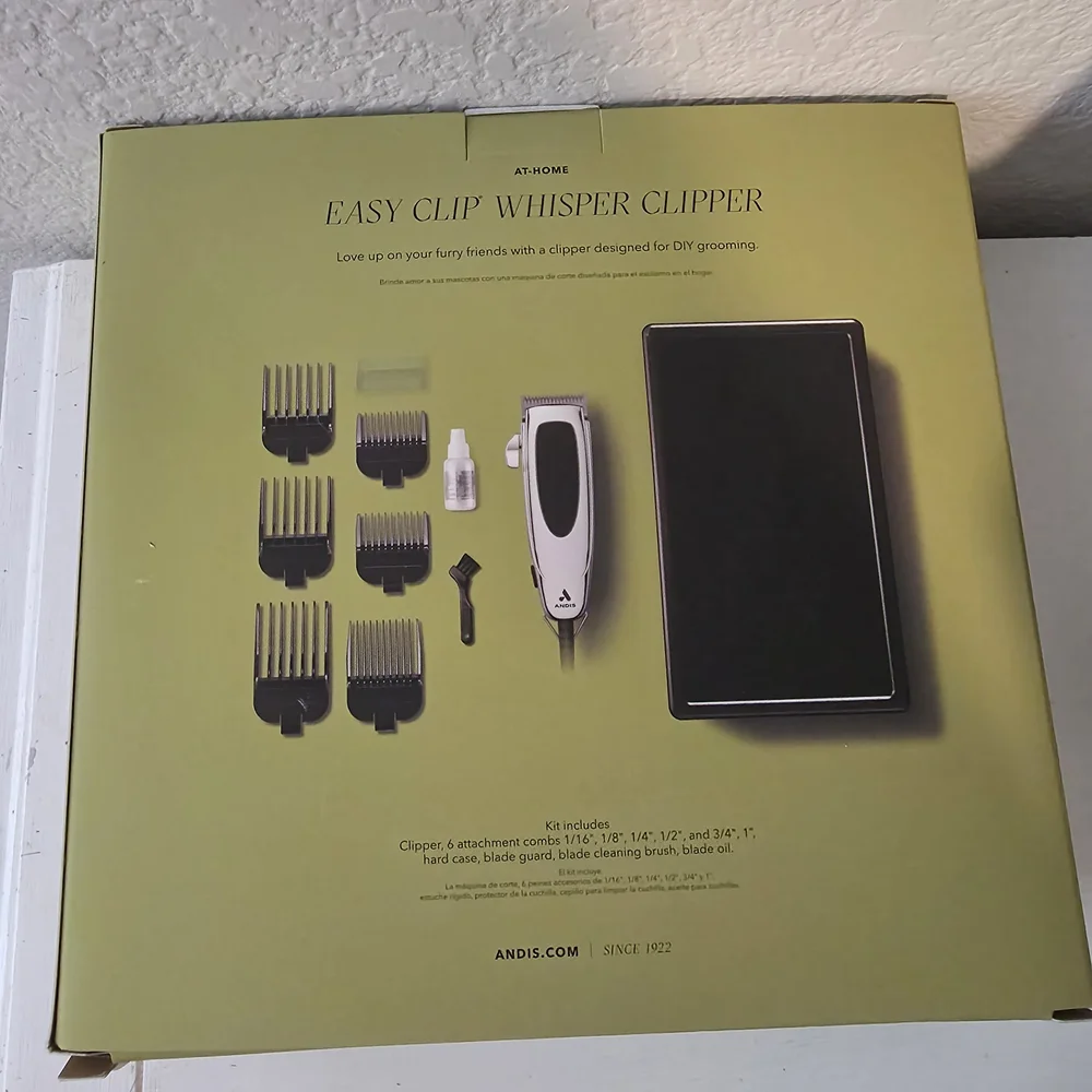 Andis Whisper Clipper in Green Box